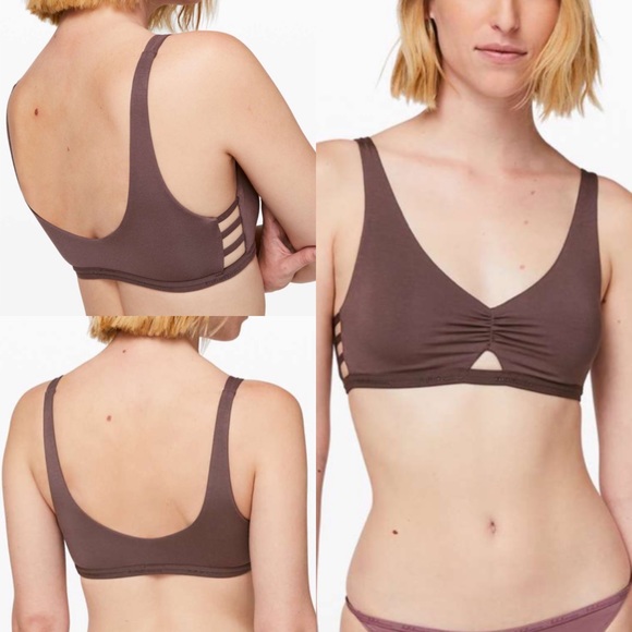 lululemon athletica Other - Lululemon Simply Gathered Bra - Cherry Cola